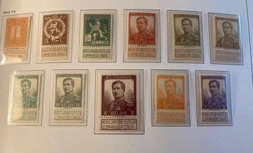 België 1912 - Koning Albert I type Pellens - OBP / COB, Gestempeld