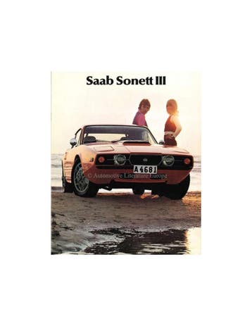 1972 SAAB SONETT BROCHURE ENGELS (USA), Ophalen of Verzenden