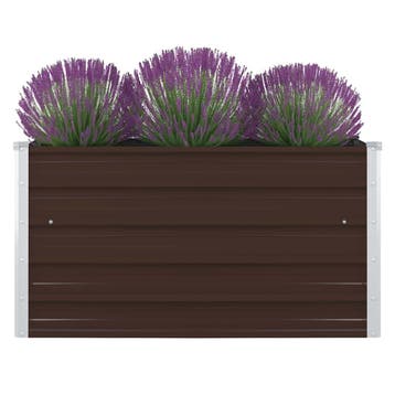 vidaXL Plantenbak verhoogd 100x100x45 cm gegalvaniseerd, Tuin en Terras, Verzenden, Nieuw