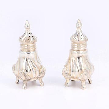 Emil Hermann - Peper- en zoutstel (2) - .925 zilver, Antiek en Kunst