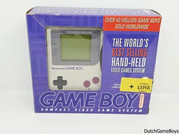 Gameboy Classic - Classic Grey + Link Cable - Small Box - Bo, Games en Spelcomputers, Spelcomputers | Nintendo Game Boy, Verzenden