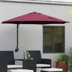vidaXL Tuinparasol Bordeaux Rood 248 x 248 x 148 cm, Verzenden, Nieuw