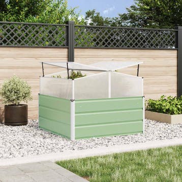 vidaXL Plantenbak Pastelgroen 100 x 100 x 77 cm, Verzenden