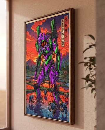 MEDSAN - Neon Genesis Evangelion : Eva-01 in the Rice Fields