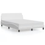 Wit Bedframe 120x200 | Tweede Kansje | Modern Design, Verzenden, Nieuw, Overige materialen, Gegolfd ontwerp
