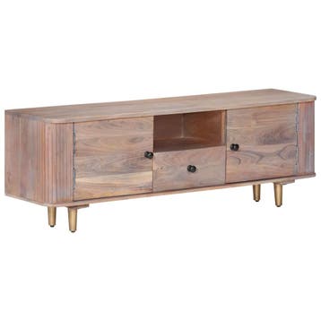 vidaXL Tv-meubel 118x30x40 cm massief acaciahout, Verzenden