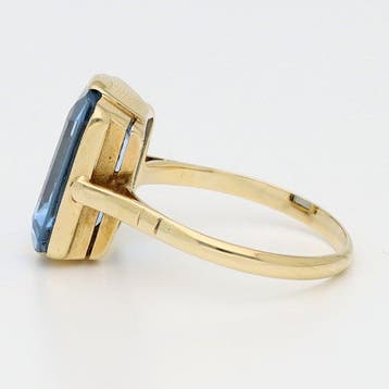 Ring - 14 karaat Geel goud Topaas, Nieuw