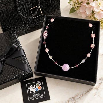 Metaal - Halsketting - Murano-ketting
