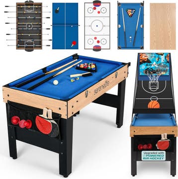 Multigame tafel 122cm 6-in-1 | Retour deal | Sla nu toe!, Verzenden, Gebruikt