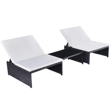 Salon de jardin modulaire noir - Jusqua epuisement - 34%..., Verzenden