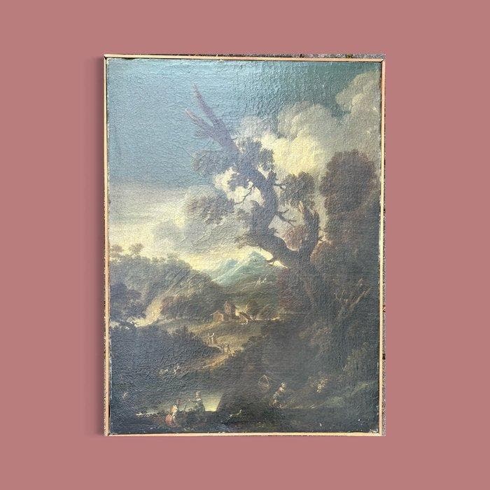 Jan Frans Van Bloemen (1662-1749), Workshop of - Paesaggio, Antiek en Kunst, Kunst | Schilderijen | Klassiek