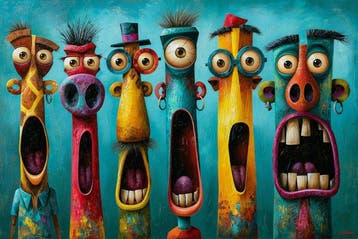 Giancarlo Colombo - GCD Art - Freaks #3, Antiek en Kunst