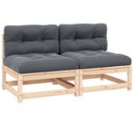 Tuinmiddenbank 2st | Retour Deal | Massief Hout (tuinbank), Verzenden, Nieuw, Hout