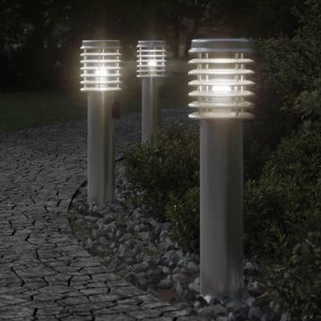 vidaXL Buitenvloerlampen 3 st stopcontact 60 cm, Verzenden, Nieuw