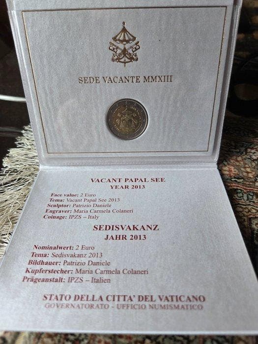 Vaticaan. 2 Euro 2013 Sede Vacante (Zonder minimumprijs), Postzegels en Munten, Munten | Europa | Niet-Euromunten
