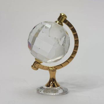 Swarovski - Statuette, Crystal memories – globe gold 199455