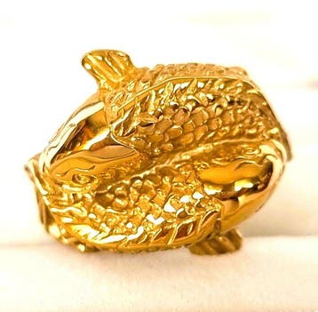 Zegelring - De Twee Gouden Vissen – Ashtamangala – Vrijheid,
