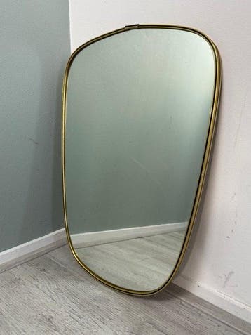Miroir- Miroir mural Mid-Century Modern des années 50 -, Antiquités & Art