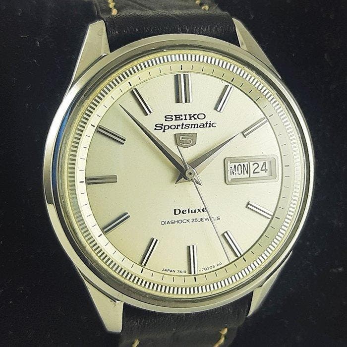 Seiko - Sportmatic Deluxe 25 Jewels - Zonder minimumprijs -, Bijoux, Sacs & Beauté, Montres | Anciennes | Antiquités