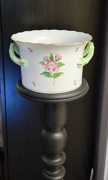 Herend - Vase - Porcelaine - Gros pot de fleurs Herend