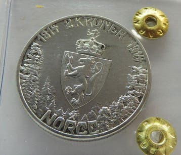 Norvège. Haakon VII. 2 Kroner 1914 / Mor Norge - 100th