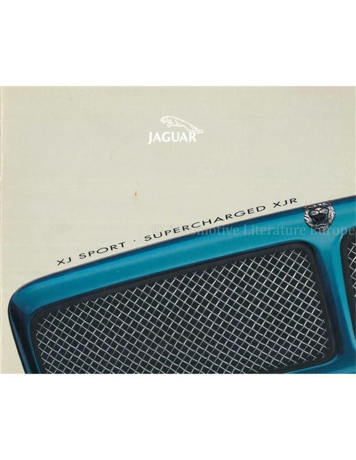 1995 JAGUAR XJ SPORT | XJR SUPERCHARGED BROCHURE ENGLISH, Boeken, Auto's | Folders en Tijdschriften