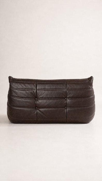 Ligne Roset - Michel Ducaroy - Sofa - Togo - Vachettaleer -, Antiek en Kunst, Kunst | Designobjecten