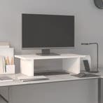vidaXL Monitorstandaard 50x27x15 cm massief grenenhout wit, Verzenden, Nieuw
