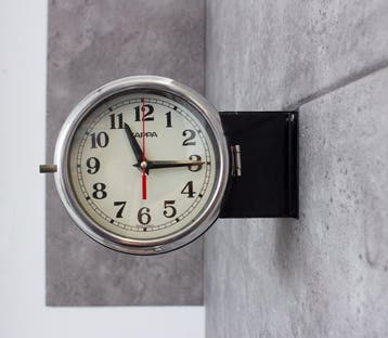 Wandklok - Kappa - Staal, Bakeliet, Plastic, Glas -