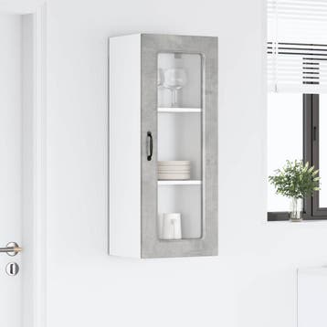 vidaXL Vaatwasserpaneel Kalmar Beton Grijs 40 x 31 x 100 cm, Verzenden