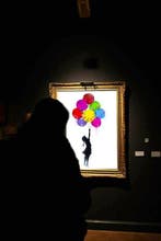 UTOPIA (1983) - Girl with balloons ops!!! bubbles - no, Antiek en Kunst