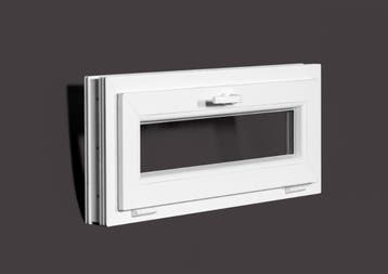 PVC raam draai kiep b100xh32 cm wit, Ophalen of Verzenden, Gevelraam of Ruit