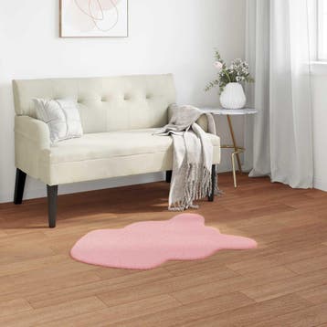 vidaXL Antislip vloerkleed van imitatie konijnenbont OLITE, Verzenden, Nieuw