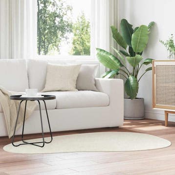 vidaXL Tapijt HUARTE Crèmekleurig 120 x 170 cm Polyester, Verzenden, Nieuw