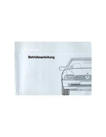 1989 MERCEDES BENZ SL KLASSE INSTRUCTIEBOEKJE DUITS, Ophalen of Verzenden