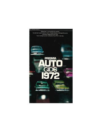 1972 PRISMA AUTOGIDS NEDERLANDS, Ophalen of Verzenden