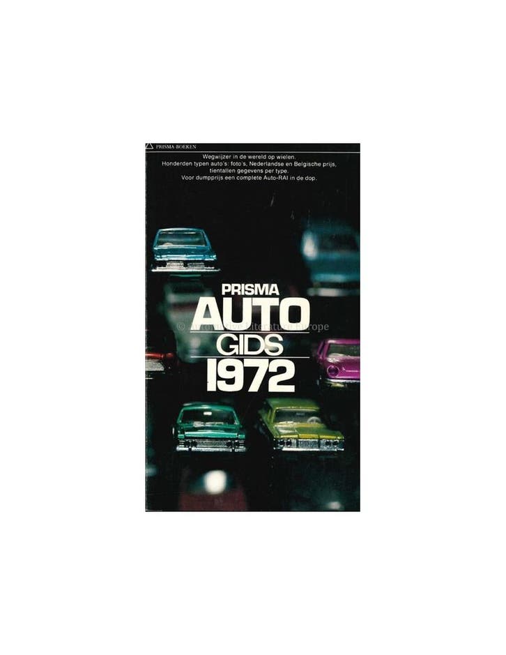 1972 PRISMA AUTOGIDS NEDERLANDS, Livres, Autos | Livres, Enlèvement ou Envoi