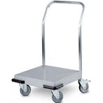 Platformwagen | RVS | Max. 120kg | Wielen (Geremd) +, Verzenden, Nieuw in verpakking