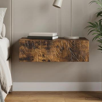 vidaXL Wandgemonteerde Zijtafel 87,5 x 34,5 x 17 cm Bewerkt, Verzenden, Nieuw