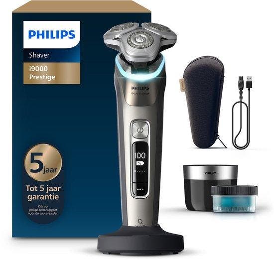 Philips Shaver i9000 Prestige Elektrisch Scheerapparaat V..., Handtassen en Accessoires, Uiterlijk | Haarverzorging, Nieuw, Verzenden