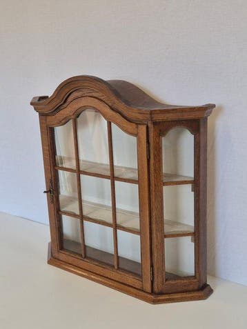Kast - Eik - Hang Vitrine Kastje