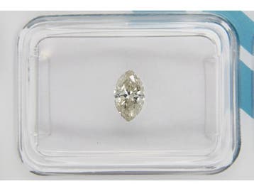 Veiling - Markies diamant - Kleur O-P - Ingesloten 0,45 ct, Nieuw