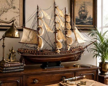 ENORME Voilier Fregate CUTTY SARK en bois 1 Mètre bateau