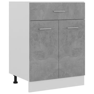 vidaXL Onderkast met lade 60x46x81,5 cm bewerkt hout, Huis en Inrichting, Verzenden, Nieuw