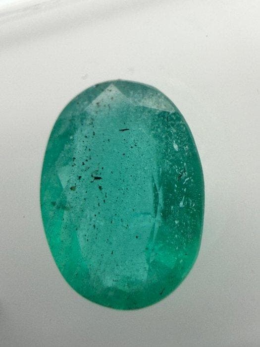 Groen Smaragd - 1.12 ct - Antwerp Laboratory for Gemstone, Bijoux, Sacs & Beauté, Pierres précieuses