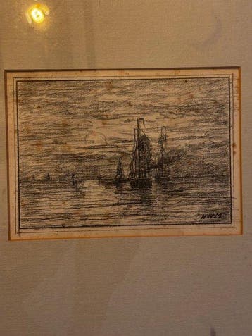 Hendrik Willem Mesdag (1831-1915), Kring van - Schepen met