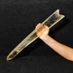 Épée en plâtre, (54 cm!) cristal unique, 100% naturel, Collections