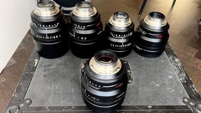 Red 25mm, 35mm, 50mm, 85mm, 100mm (cinema prime set), Verzamelen, Foto-apparatuur en Filmapparatuur
