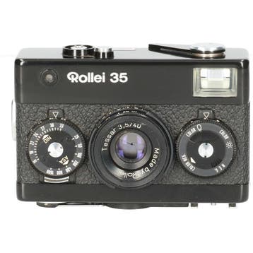 Tweedehands Rollei 35 met 100XLC CM7356, Ophalen of Verzenden, Gebruikt