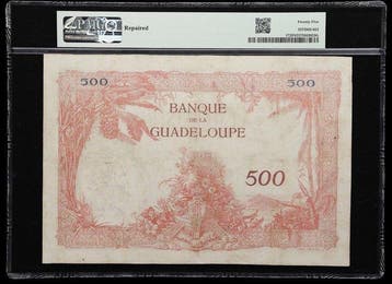 Guadeloupe. - 500 Francs - ND (1934) - Pick 17, Postzegels en Munten